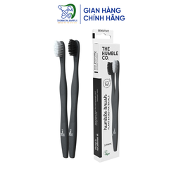 Bàn chải đánh răng PLANT BASED 2-PACK - ADULT MIX - SOFT (cán từ bột bắp) Made in Sweden - Thụy Điển