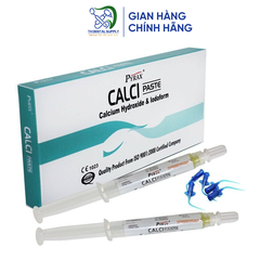 Calcium hydroxide tuýp trộn sẵn CALCI-PASTE (2 tuýp x 3g/ Hộp)