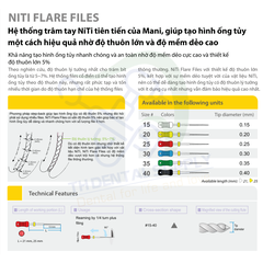 Nong dẻo NiTi FLARE FILES