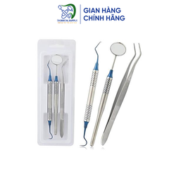 Bộ dụng cụ thăm khám nha khoa 3 chi tiết cao cấp Hollow Handle