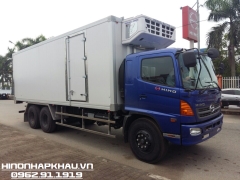 Xe đông lạnh Hino 15 tấn thùng dài 7,5m - Model FL8JT7A Euro 5