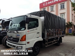 Xe tải Hino FC9JETA mui bạt - Xe tải Hino FC mui bạt - Xe Hino 500 FC9JETA thùng mui bạt dài 4,3m