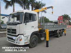 Xe tải Dongfeng lắp cẩu - Xe Dongfeng 3 chân lắp cẩu 5,5 tấn Soosan SCS513