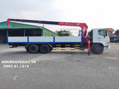 Xe tải lắp cẩu Hino 15 tấn FL gắn cẩu UNIC 5 tấn 5 đoạn - Model URV555K