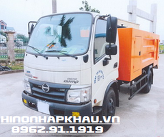 Xe phun nước áp lực cao 3.5 khối Hino WU342 - Xi téc Hino bơm phun nước áp lực cao 3.5m3