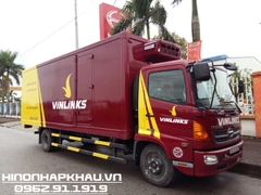 Hino đông lạnh - Xe tải Hino 5,6 tấn FC9JLSW thùng đông lạnh