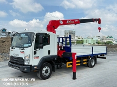 Xe Tải Cẩu Isuzu FSR700 Gác Cẩu Unic 5 Tấn UR-V554K Thùng Dài 5.55M