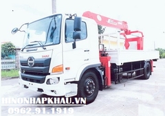 Xe Tải Gắn Giỏ Nâng Người Cẩu 4 Tấn 7 Khúc Unic Hino 9 Tấn FG