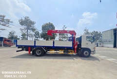 Xe Tải Cẩu Unic 6 Tấn 5 Khúc URV635K Lắp Trên Hino 9 Tấn FG8JT8A-PGV Thùng Dài 8,1m