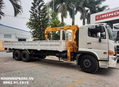 Cẩu Soosan 3T2 SCS334 Lắp Hino 3 Chân 15 Tấn 2 Cầu FM8JW7A