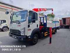 Xe Cẩu Tự Hành Unic 3 Tấn 5 Đốt URV375K Lắp Trên Isuzu FRR90QE