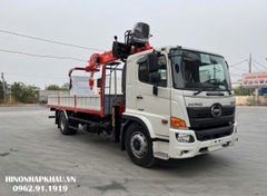 Xe Tải Cẩu Kanglim 5 Tấn 6 Đốt KS1056 Có Giỏ Nâng Người Lắp Trên Hino 500 FG8JP8A