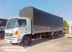 Xe chở mô tô xe máy – Xe Hino chở xe máy – Hino FL8JTSL mui bạt 2 tầng chở xe máy