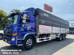 Xe tải Hino 15 tấn mui bạt - Hino 3 chân mui bạt - Hino FL8JT8A mui bạt thùng dài 9,5 m