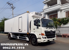 Xe đông lạnh 8 tấn hino thùng dài 8.7m