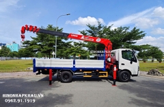 Xe Tải Cẩu Unic 3 Tấn 6 Khúc URV376 Lắp Hino 300 XZU720L Thùng Dài 4.5m