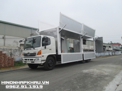 Xe tải 3 chân thùng cánh dơi 14 tấn Hino FL8JT8A - Xe Hino 15 tấn thùng kín cánh dơi dài 9.2m