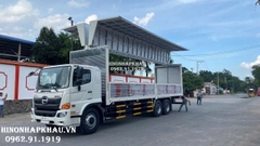 Xe Tải Hino 15 Tấn Thùng Cánh Dơi Lưu Động Thùng Dài 9.4m