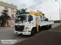 Xe tải gắn cẩu Hino 12 tấn FL thùng dài gắn cẩu Soosan 5 tấn 5 khúc - Model SCS525