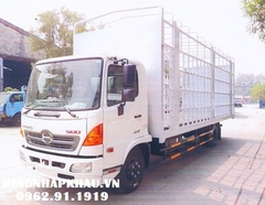 Xe Chở Vỏ Bồn Nước Inox 6 Tấn Hino thùng dài 7.2m