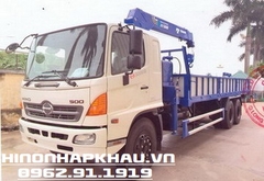 Hino 15 tấn FL thùng ngắn gắn cẩu Tadano 5 tấn 4 đốt TM-ZT 504