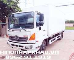Xe tải Hino 6.4 tấn có bửng nâng hạ thùng kín dài 5.6m - Model Hino FC9JJTA