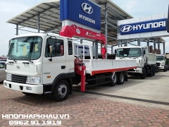 Xe tải Hyundai HD210 gắn cẩu Unic 3 tấn 4 đốt URV344 | Xe tải Hyundai 3 chân gắn cẩu Unic URV344