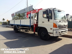 Xe tải Hino 9,4 tấn lắp cẩu Unic 4 tấn 4 đốt URV544 - Xe Hino FG8JPSB lắp cẩu Unic URV544