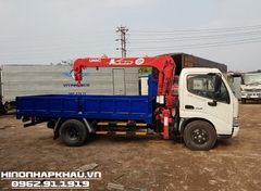 Xe Hino tải cẩu 1 tấn - Xe Hino XZU650 gắn cẩu UNIC 2.3 tấn URV234 - Cần cẩu Unic URV234