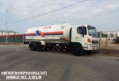 Xi téc xăng Hino 18,7 khối - Xe Hino FM Xi téc chở xăng 18,7 khối - Hino 3 chân  chở xăng