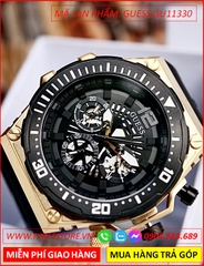 dong-ho-cap-doi-guess-mat-tron-chronograph-full-den-day-cao-su-thoi-trang-dep-gia-re-timesstore-vn