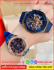 dong-ho-cap-doi-guess-mat-tron-chronograph-vang-gold-day-cao-su-xanh-thoi-trang-dep-gia-re-timesstore-vn