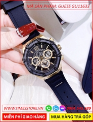 dong-ho-cap-doi-guess-multifunction-mat-tron-vang-gold-day-sillicone-timesstore-vn
