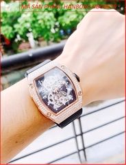 dong-ho-cap-doi-hanboro-automatic-dinh-da-rose-gold-day-silicone-timesstore-vn