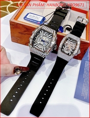 dong-ho-cap-doi-hanboro-automatic-dinh-da-swarovski-day-silicone-timesstore-vn