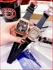 dong-ho-cap-doi-hanboro-automatic-mat-oval-dinh-da-rose-gold-day-silicone-timesstore-vn