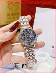 dong-ho-cap-doi-hanboro-automatic-mat-xanh-dinh-da-day-rose-gold-timesstore-vn