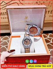 dong-ho-cap-doi-hublot-f1-chronograph-dinh-da-day-da-nau-boc-sillicone-timesstore-vn