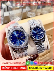 dong-ho-cap-doi-rolex-f1-automatic-mat-xanh-duong-day-kim-loai-timesstore-vn