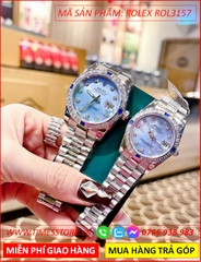 dong-ho-cap-doi-rolex-f1-oyster-datejust-mat-xanh-day-kim-loai-timesstore-vn