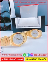 dong-ho-cap-doi-tissot-prx-mat-tron-trang-day-vang-gold-timesstore-vn