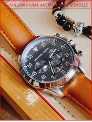 dong-ho-michael-kors-nam-chronograph-mat-xanh-day-da-nau-vang-dep-gia-re-timesstore-vn