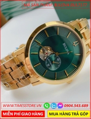 dong-ho-nam-bulova-automatic-mat-xanh-la-day-vang-gold-timesstore-vn