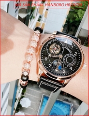 dong-ho-nam-hanboro-automatic-mat-tron-den-rose-gold-day-da-timesstore-vn