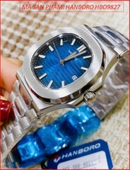 dong-ho-nam-hanboro-automatic-mat-xanh-day-kim-loai-timesstore-vn