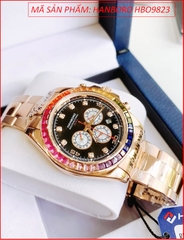 dong-ho-nam-hanboro-automatic-tua-rolex-day-kim-loai-rose-gold-timesstore-vn