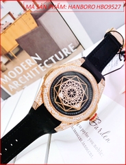 dong-ho-nam-hanboro-mat-tron-hoa-tiet-vu-tru-dinh-da-swarovski-rose-gold-day-silicone-den-chinh-hang-dep-gia-re-timesstore-vn