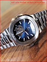 dong-ho-nam-huboler-by-hanboro-automatic-tua-patek-philippe-mat-vuong-xanh-day-kim-loai-chinh-hang-dep-gia-re-timesstore-vn