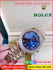 dong-ho-nam-rolex-f1-automatic-2-lich-mat-xanh-day-vang-gold-timesstore-vn