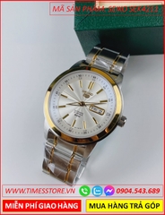 dong-ho-nam-seiko-5-automatic-mat-tron-trang-day-kim-loai-demi-vang-timesstore-vn